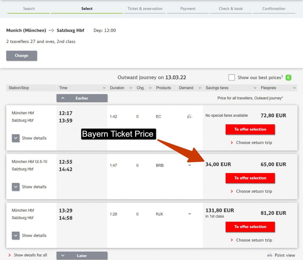 Bayern Ticket to Salzburg: How to use a Bavarian Ticket in Austria?