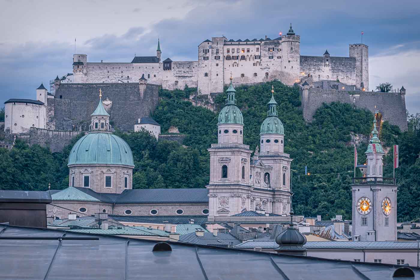 the baroque old town of salzburg