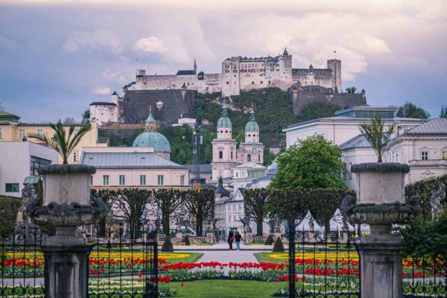 mirabell garden view salzburg