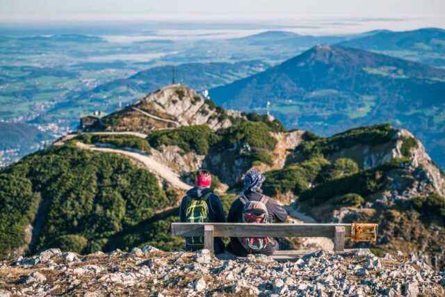 enjoying the untersberg view